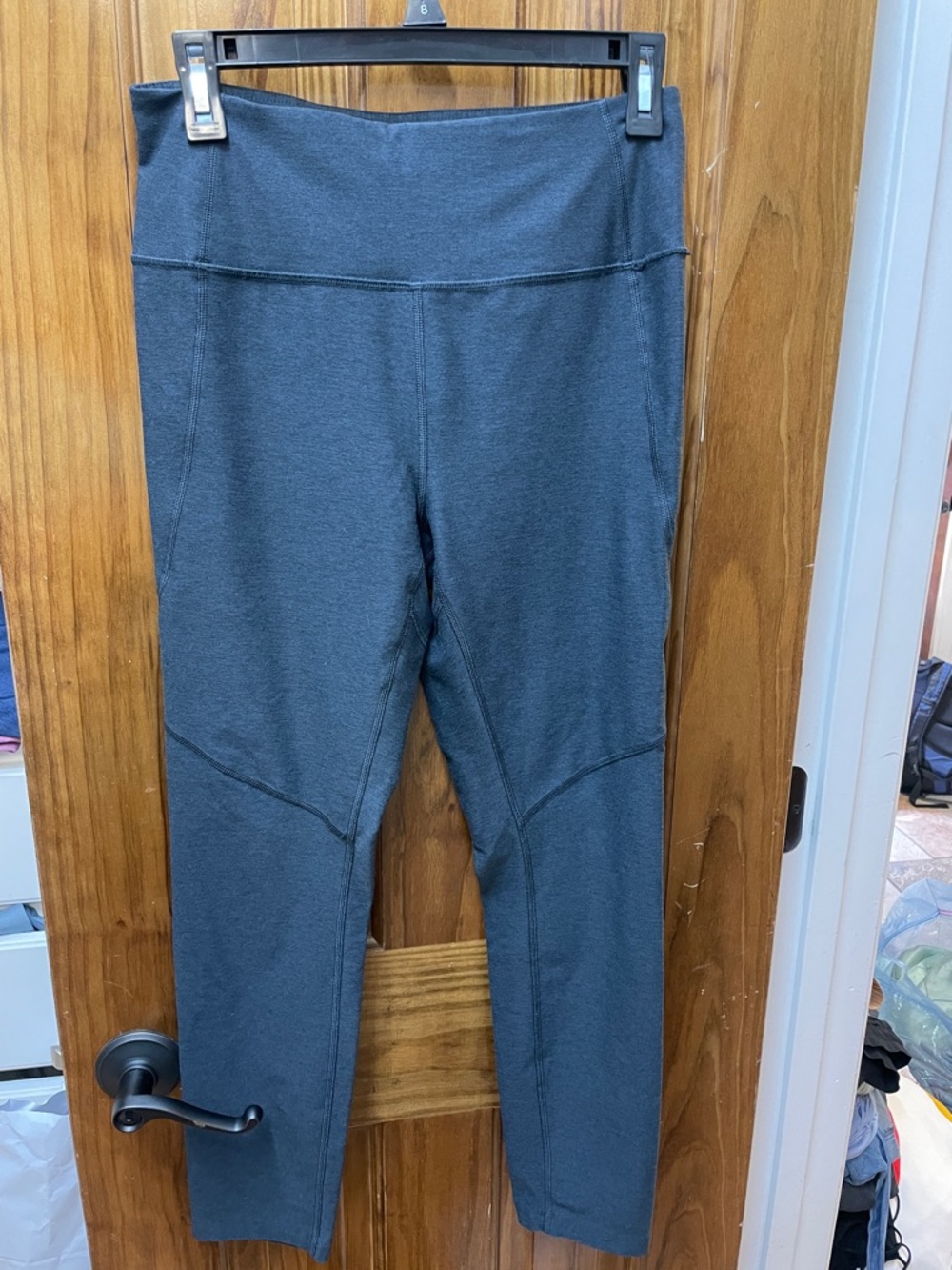 Basic High-Waist Active Leggings - black